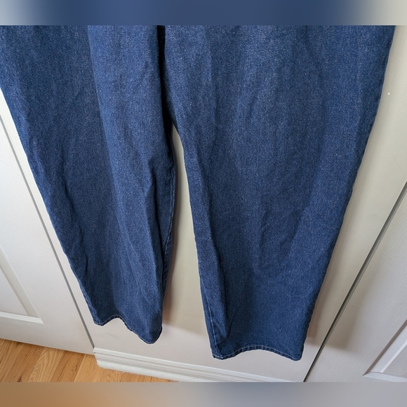 VINTAGE Y2K Boxy Jeans 40x32 100% Cotton Loose Fit Baggy Style - Picture 4 of 12